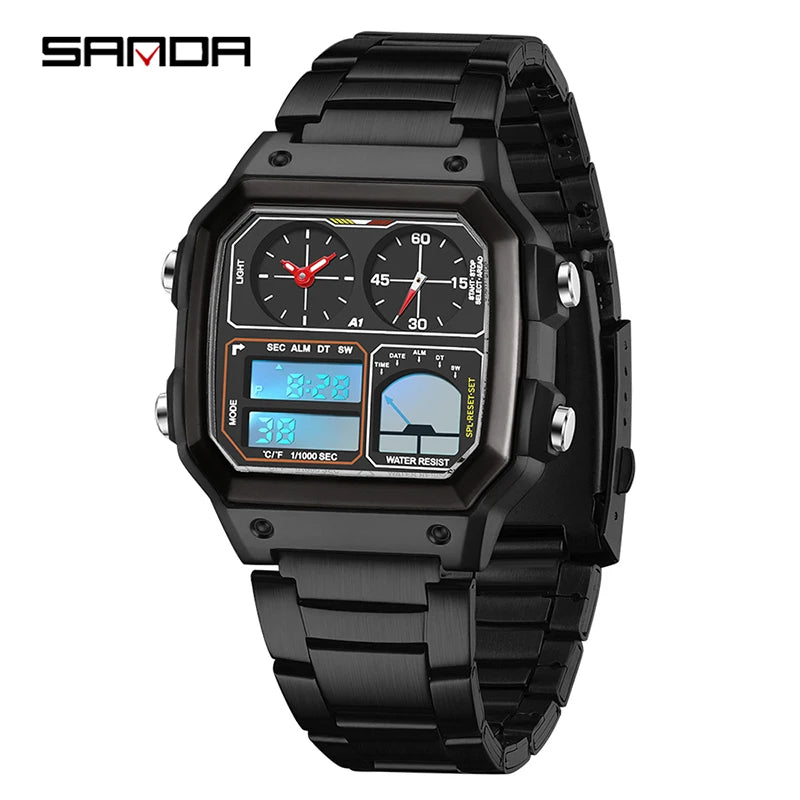 Montre électronique de mode pour hommes