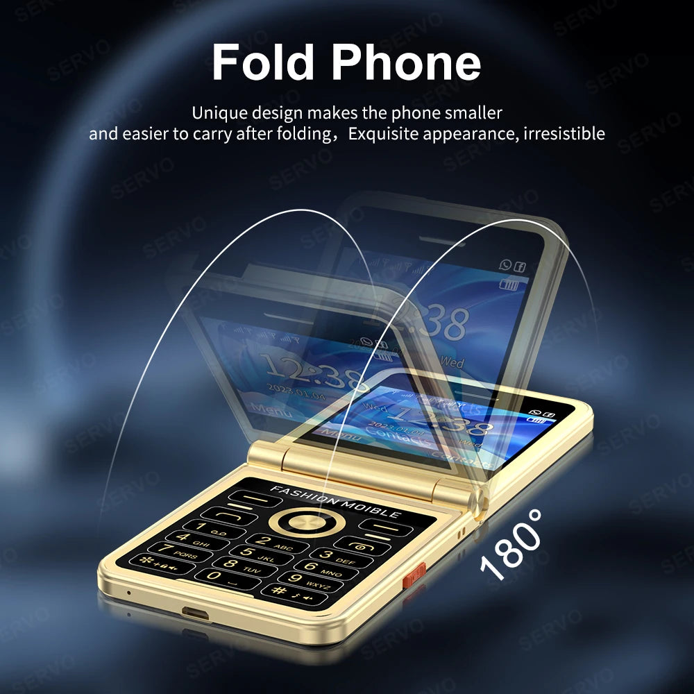 Téléphone portable Pro pliable radio FM
