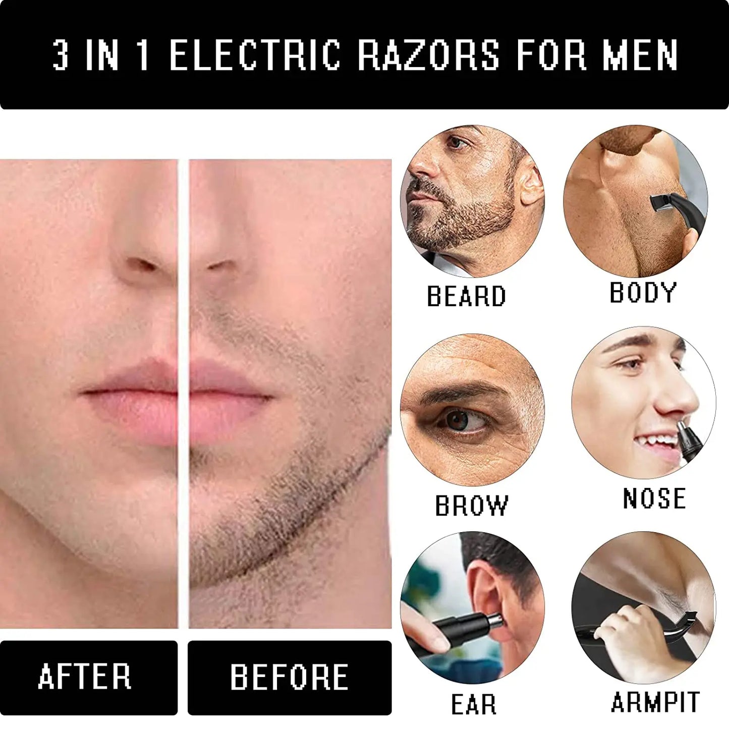 Rasoir de précision pour hommes tondeuse à barbe
