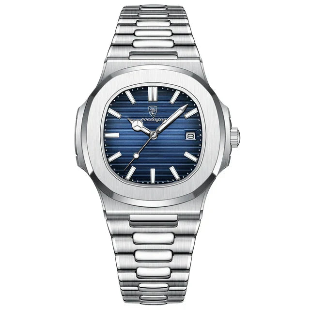 Montre de luxe carrée à Quartz pour hommes
