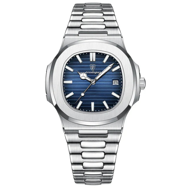 Montre de luxe carrée à Quartz pour hommes