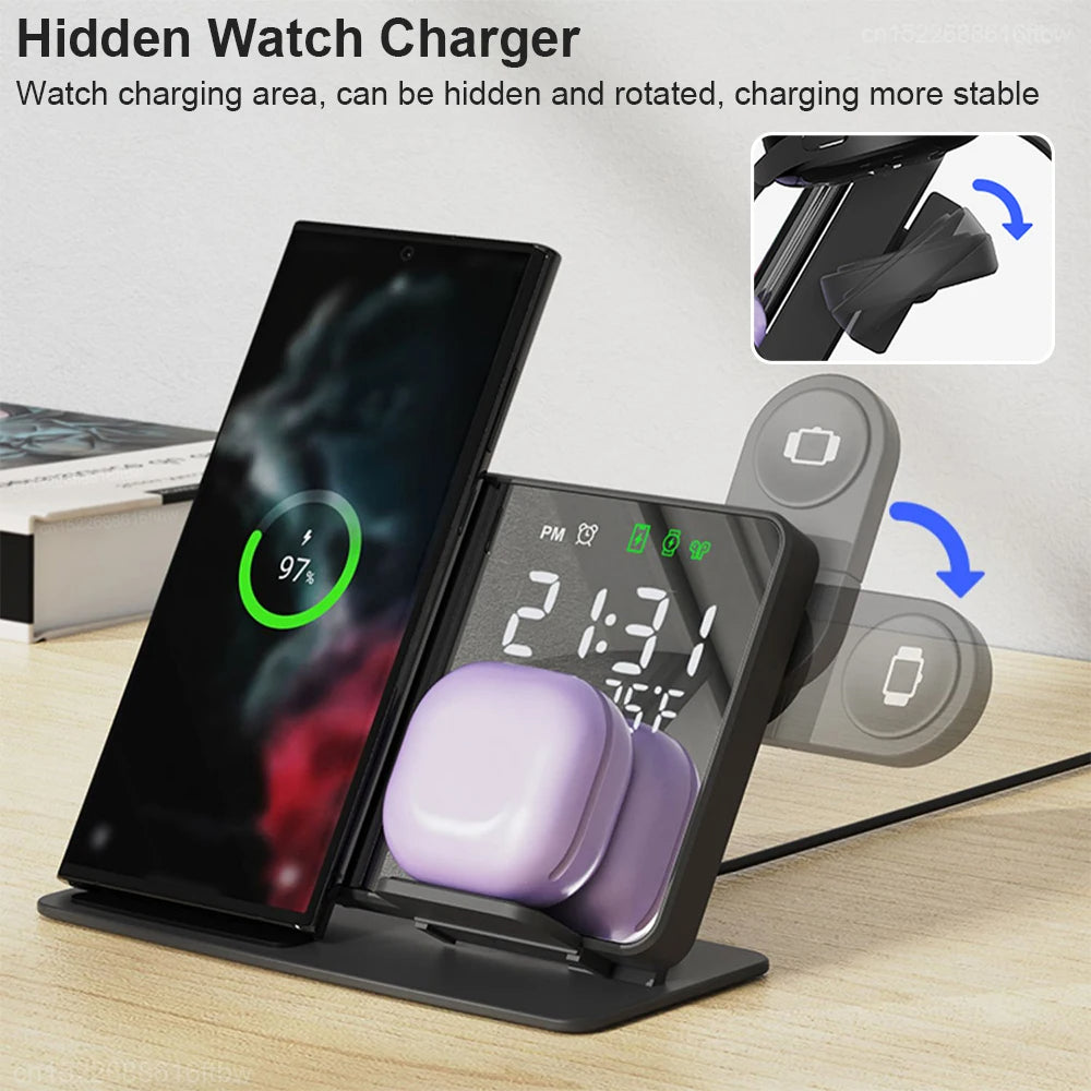 3 en 1 Chargeur Sans Fil Rapide et Pratique