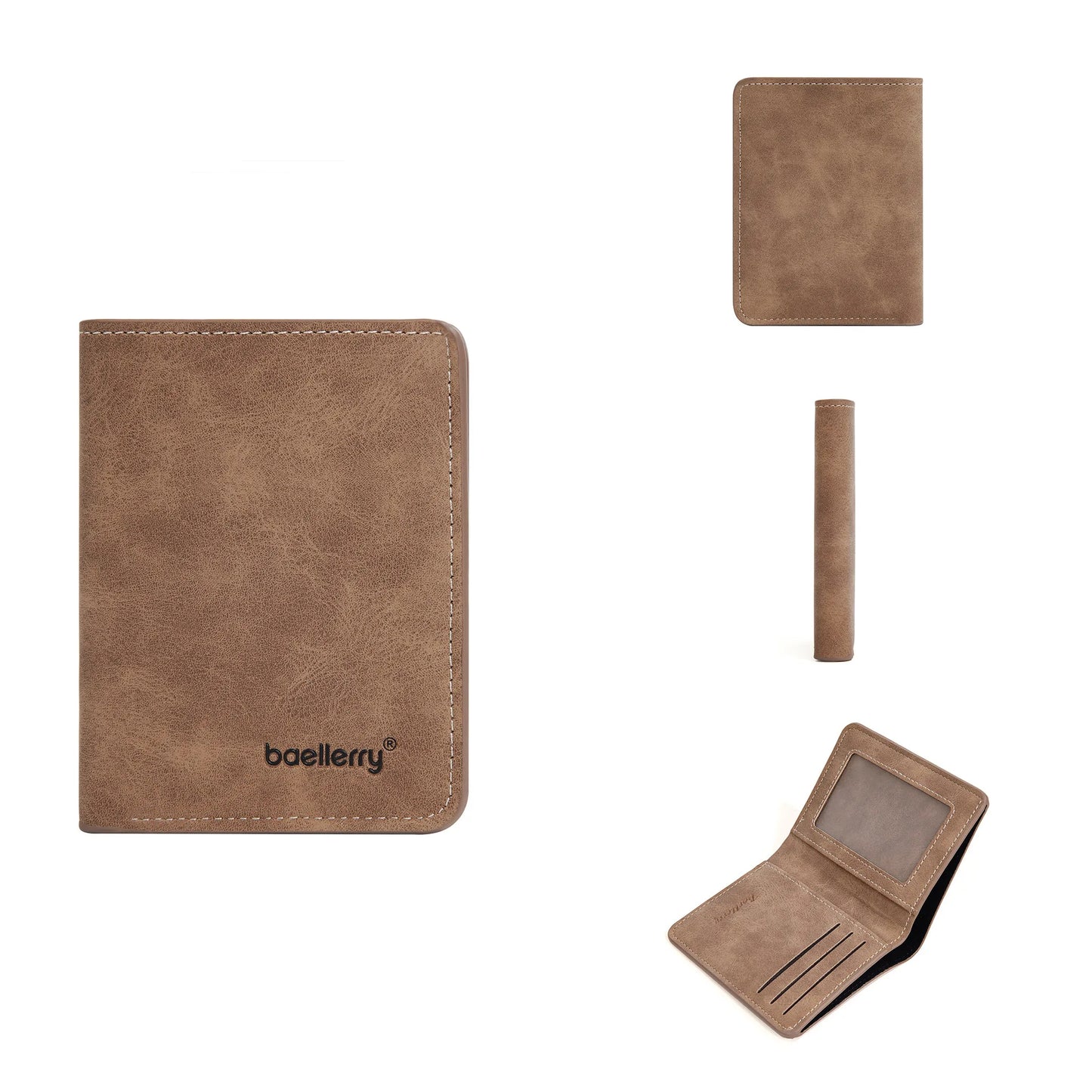 Mini portefeuille en cuir PU pour hommes