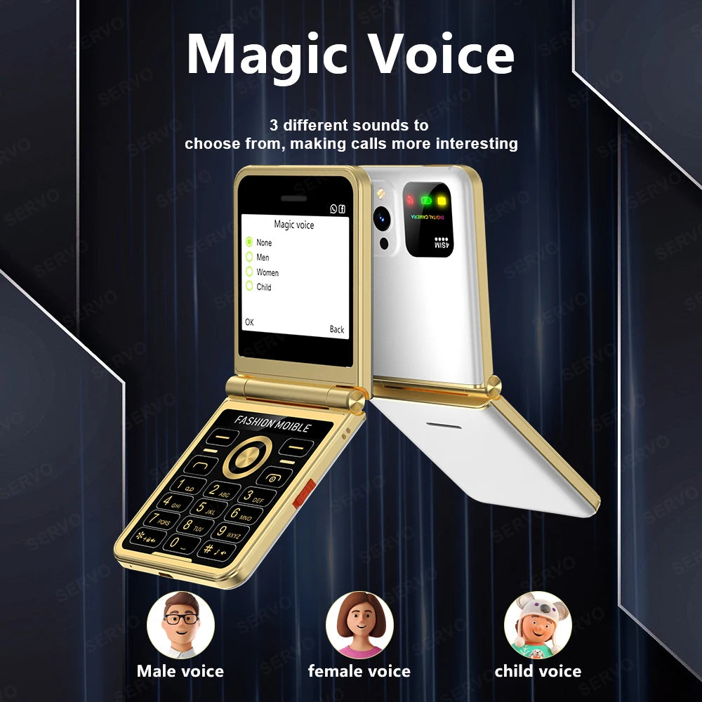 Téléphone portable Pro pliable radio FM