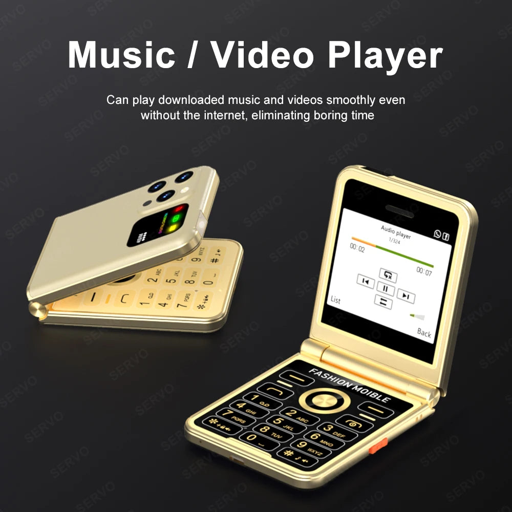 Téléphone portable Pro pliable radio FM