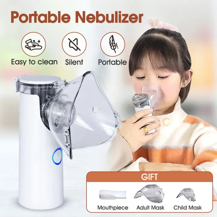Nébuliseur à mailles portable pour enfants et adultes , portable et rechargeable