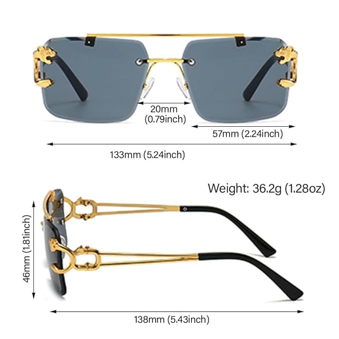 Lunettes de Soleil Luxieuse Mode Léopard