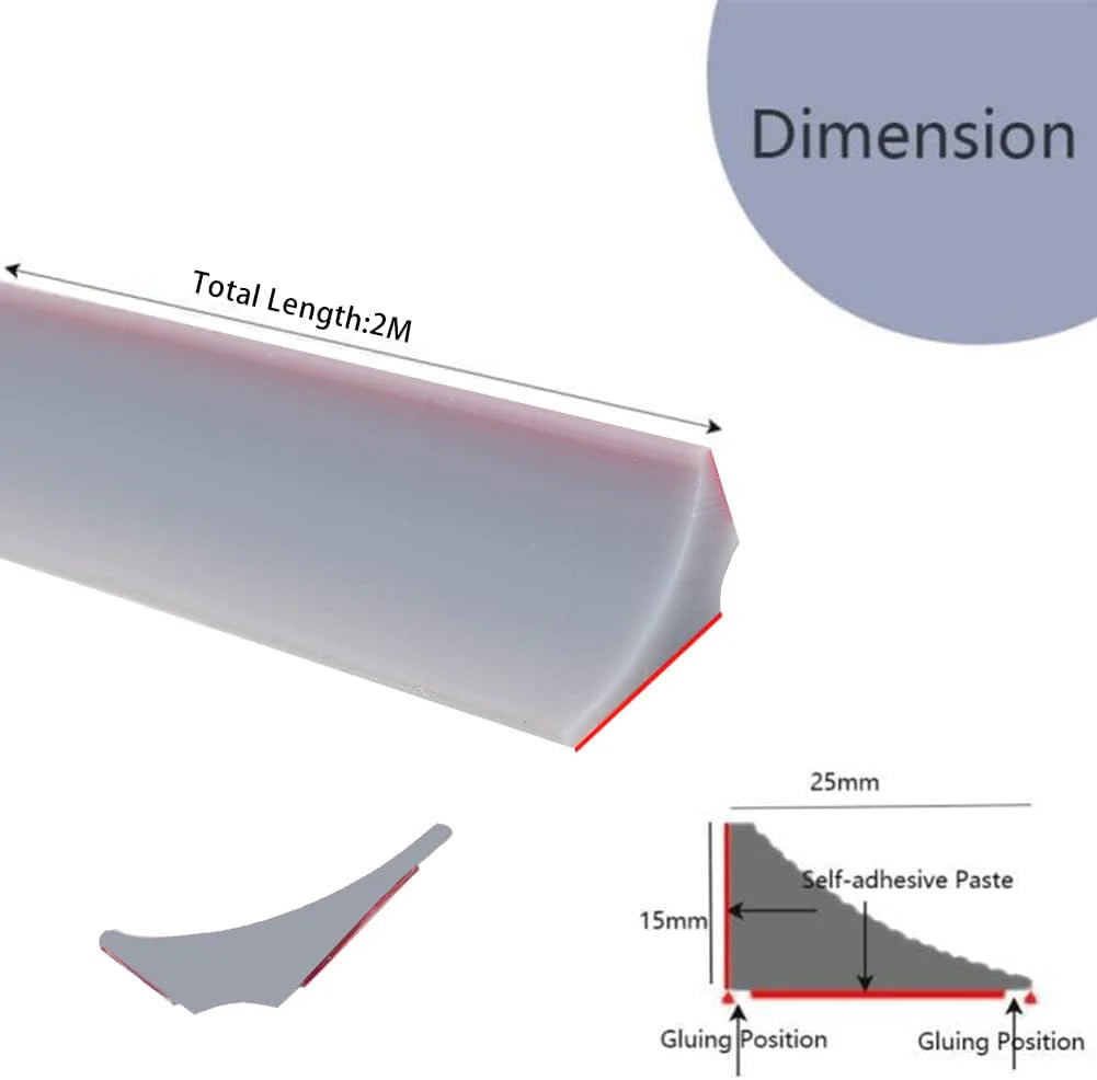 Barrière De Rétention D'eau En Forme De L En Silicone