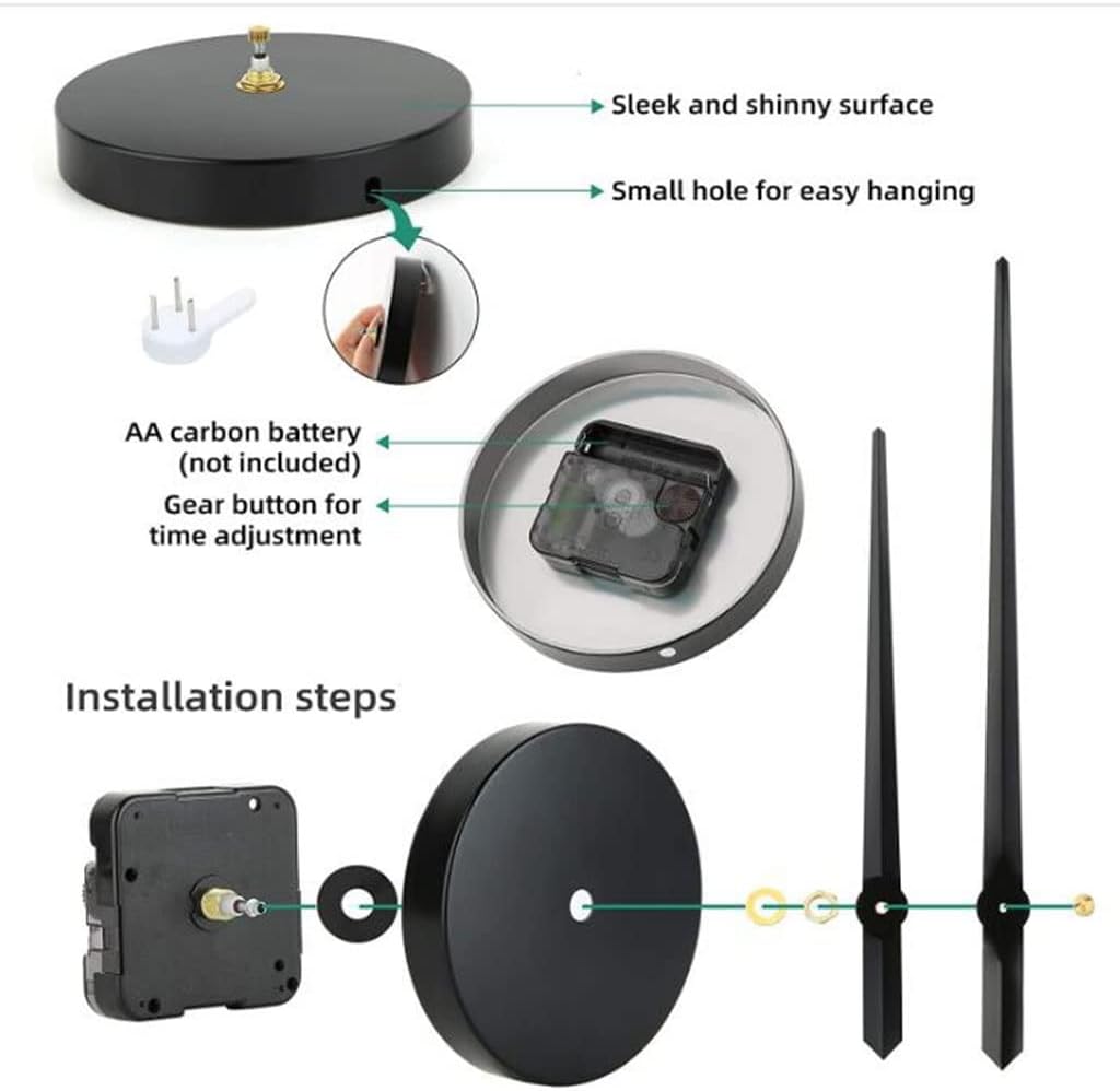 Horloge Murale 3D Sans Cadre, Décoration de la Maison