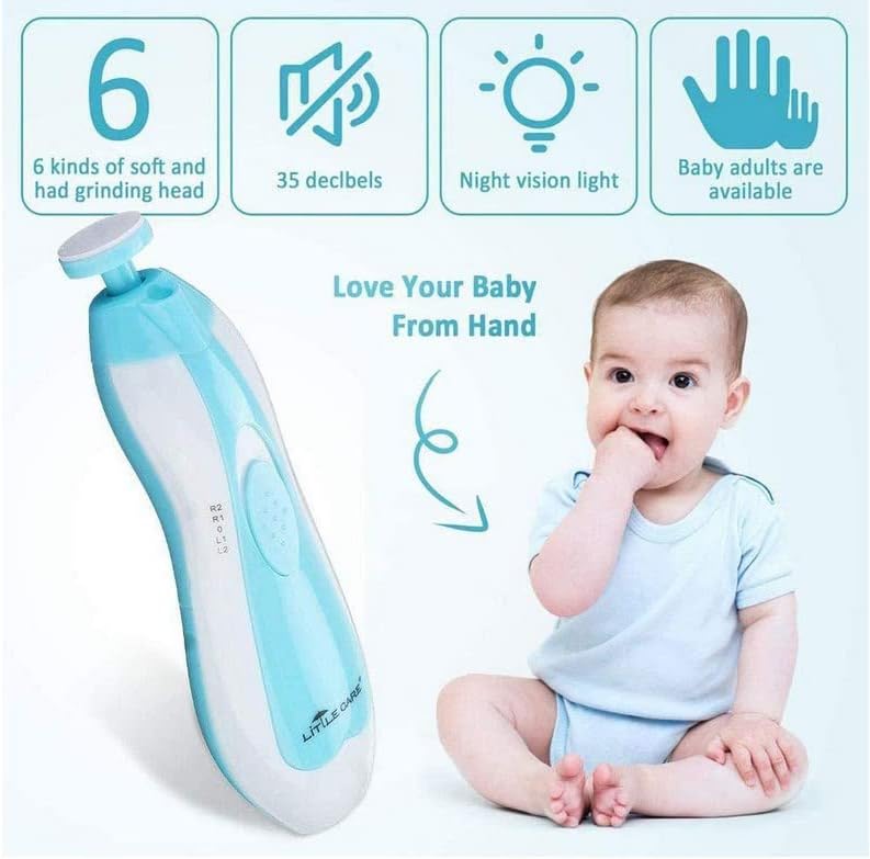 Coupe-ongles électrique 6 en 1 pour bébé