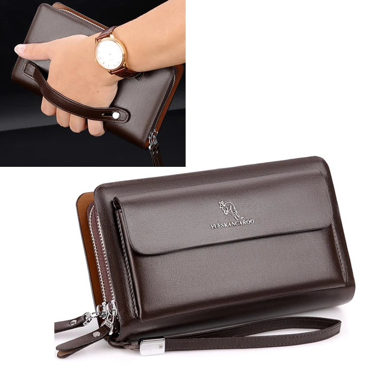 Sac à main de luxe en cuir Pu pour homme