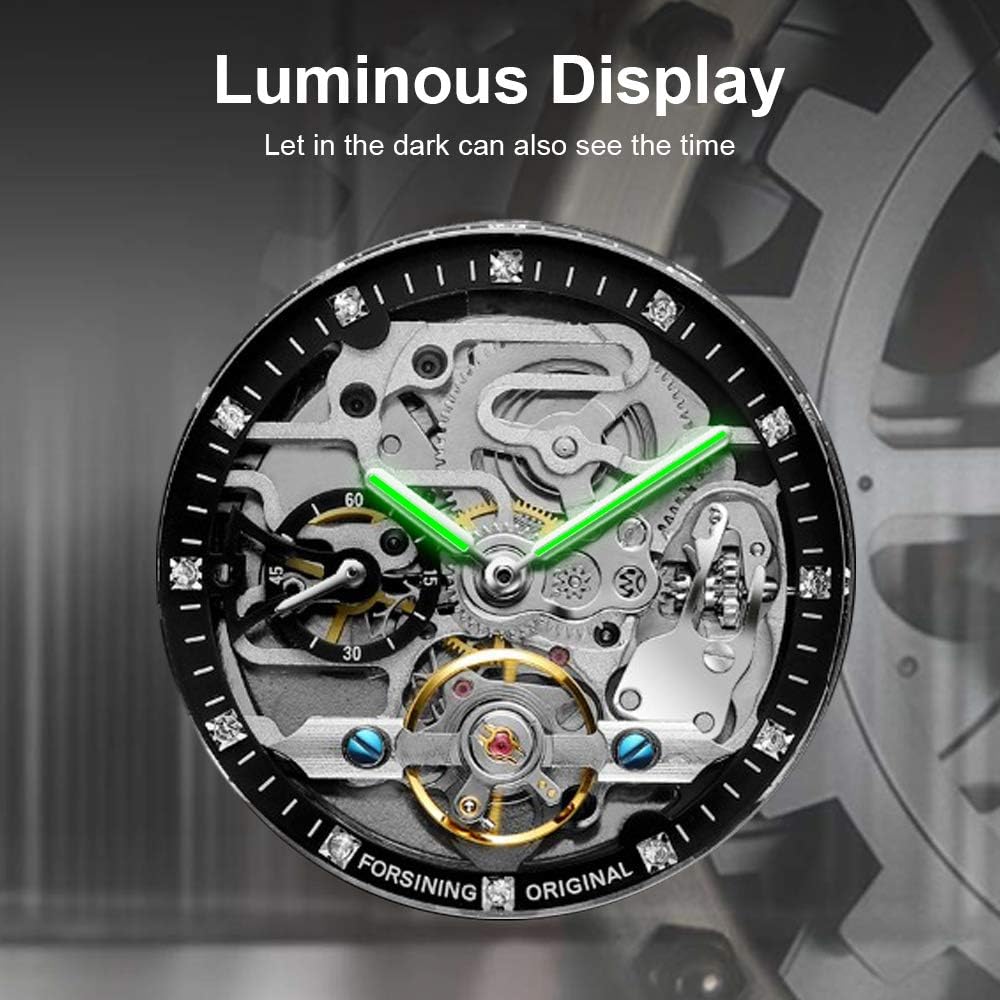 Montre automatique mécanique pour hommes de luxe