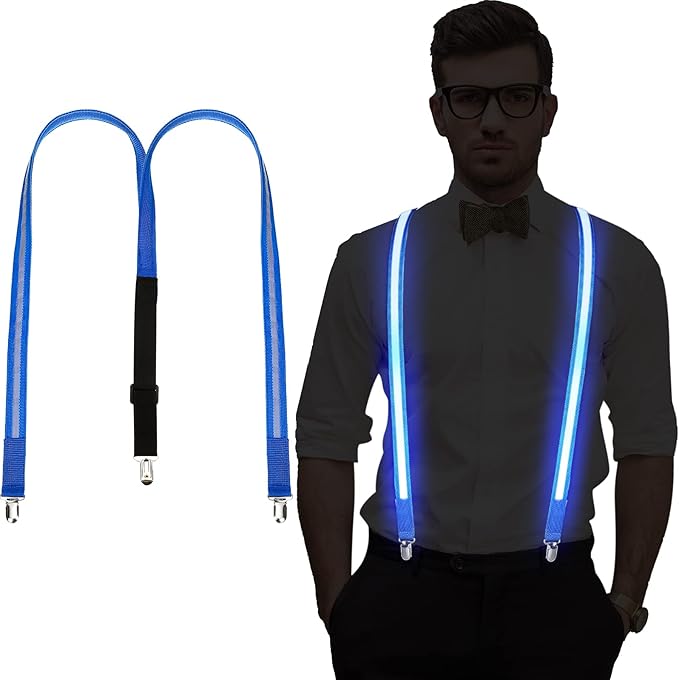 Bretelles lumineuses pour hommes