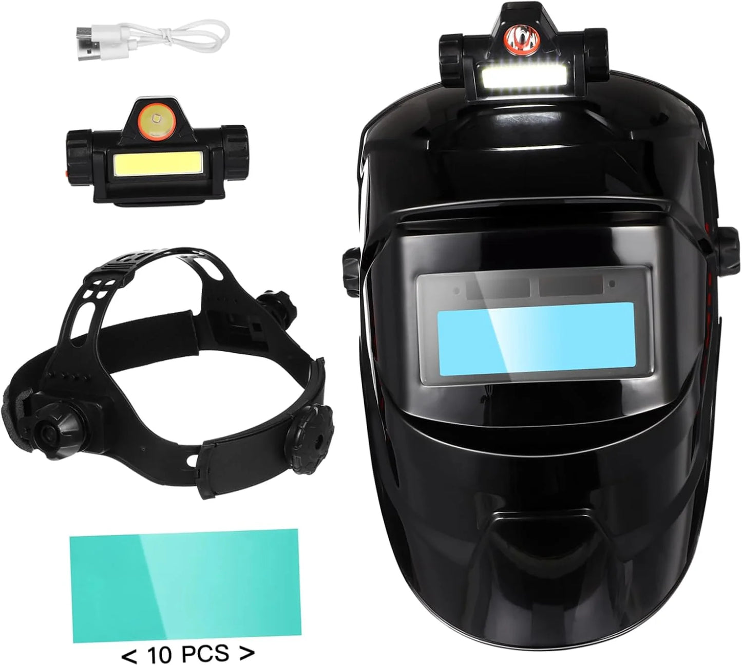 Casque de soudage automatique à énergie solaire