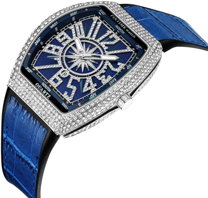 Montre-bracelet à Quartz de Luxe pour Homme