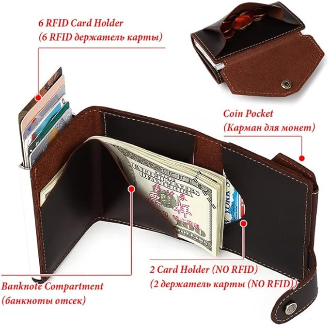 Porte-monnaie Vintage étui automatique