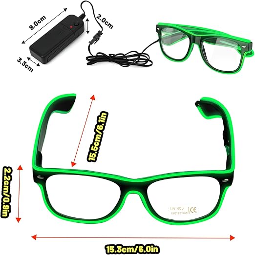 Lunettes de soleil lumineuses