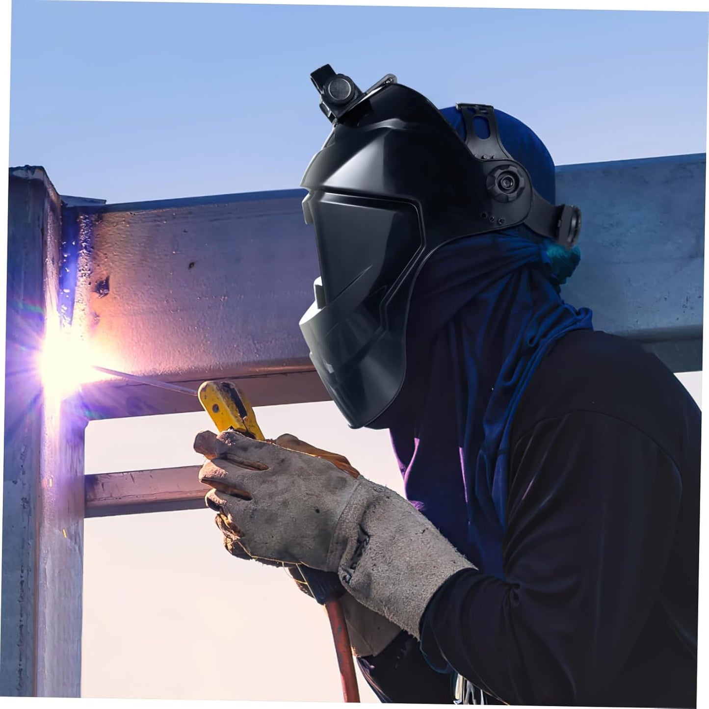 Casque de soudage automatique à énergie solaire