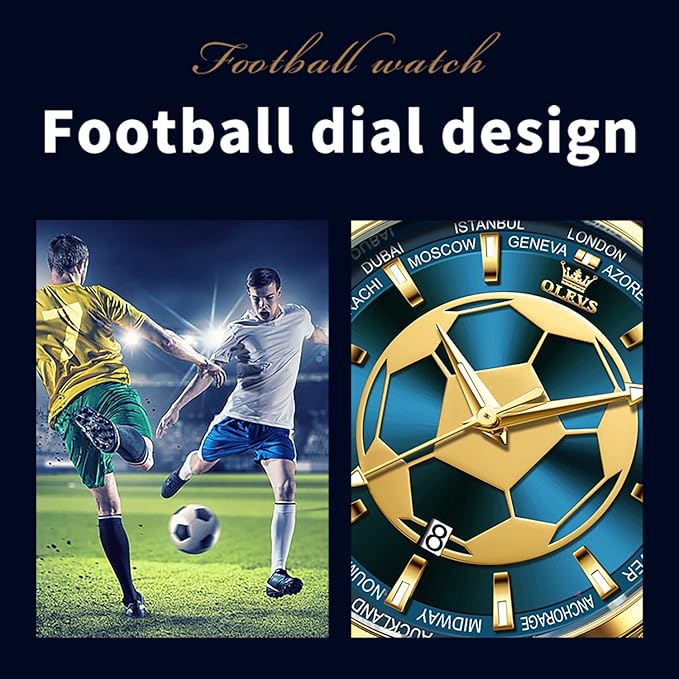 Montre Ballon d'or à calendrier unique