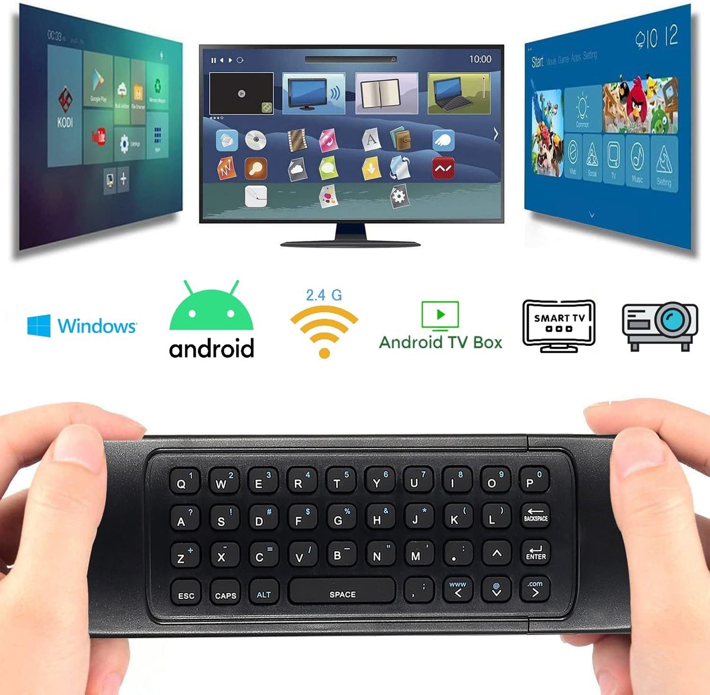 Clavier Télécommande sans Fil Multifonctionnel