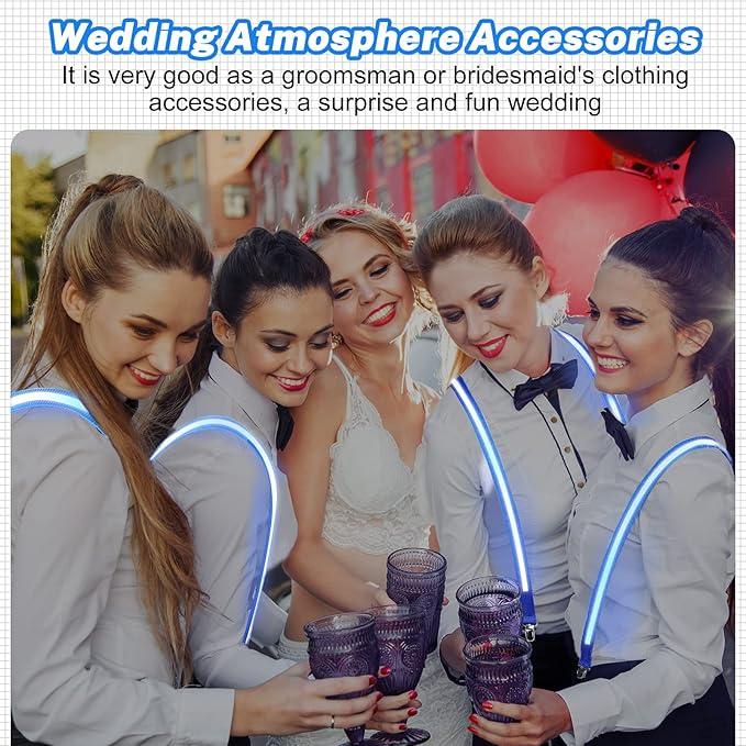 Bretelles lumineuses pour hommes