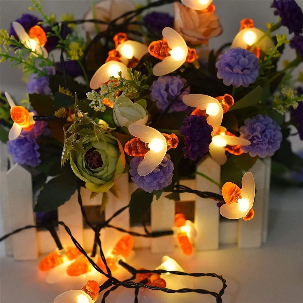 Abeilles lampes solaires décoration de jardin