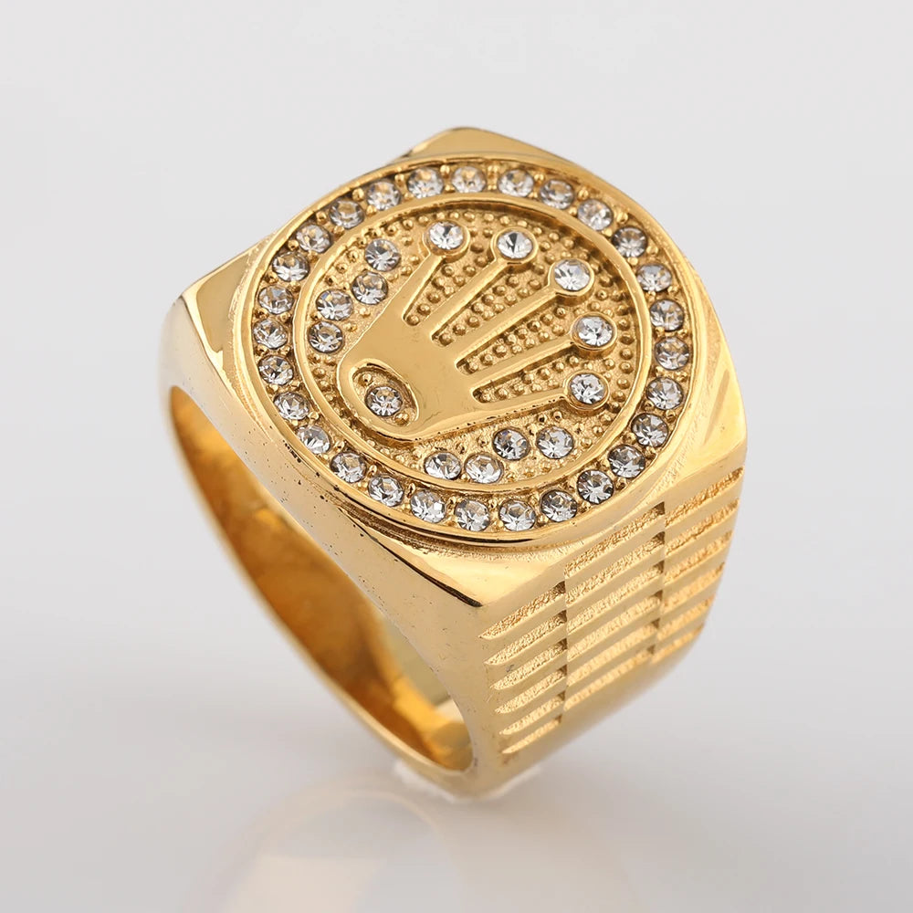 Bague Couronne pour hommes et femmes T11