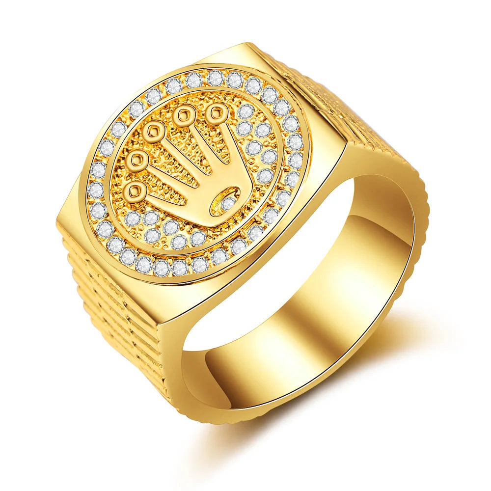 Bague Couronne pour hommes et femmes T11