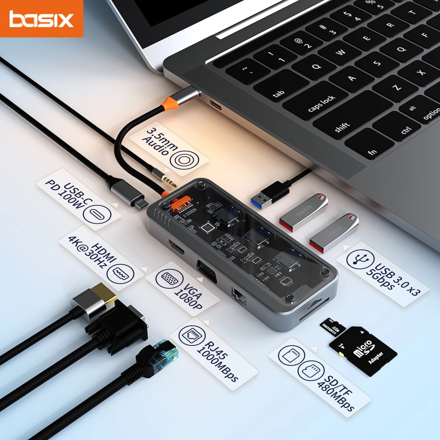 10 en 1 Adaptateur Pro Multi-Appareils