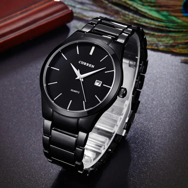 Montre bracelet en acier à Quartz
