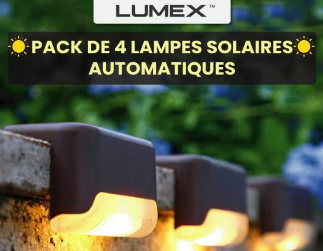 pack 4 Lampes Solaires