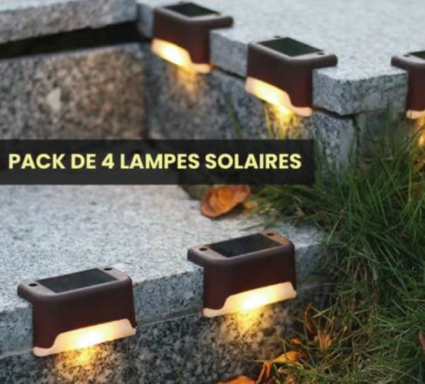 pack 4 Lampes Solaires