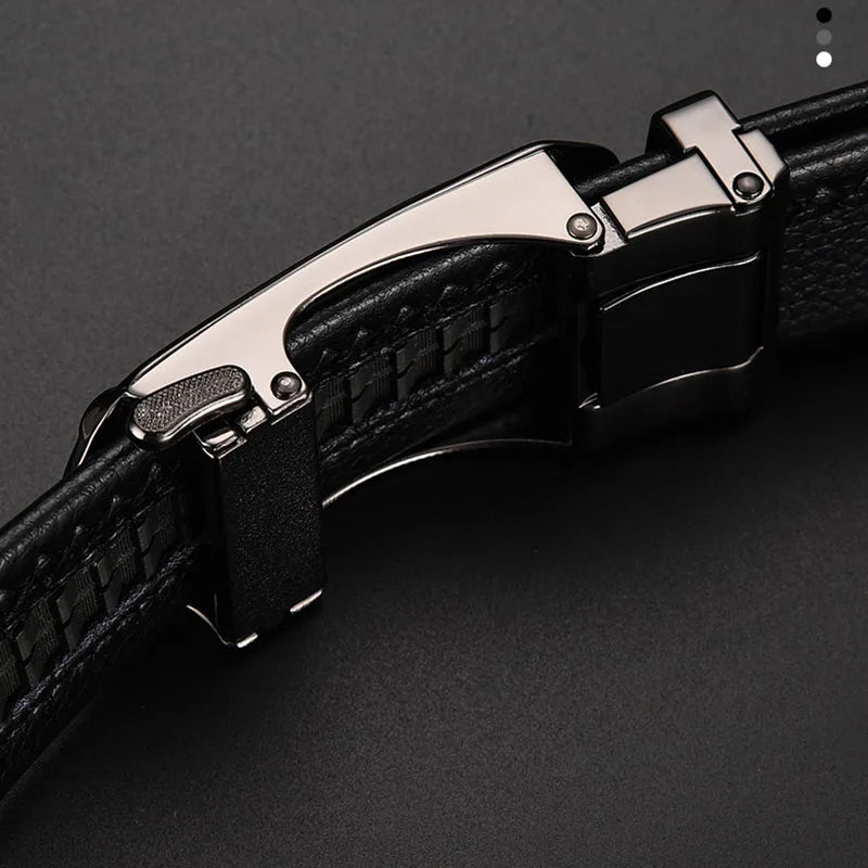 Ceinture de luxe en cuir pour homme