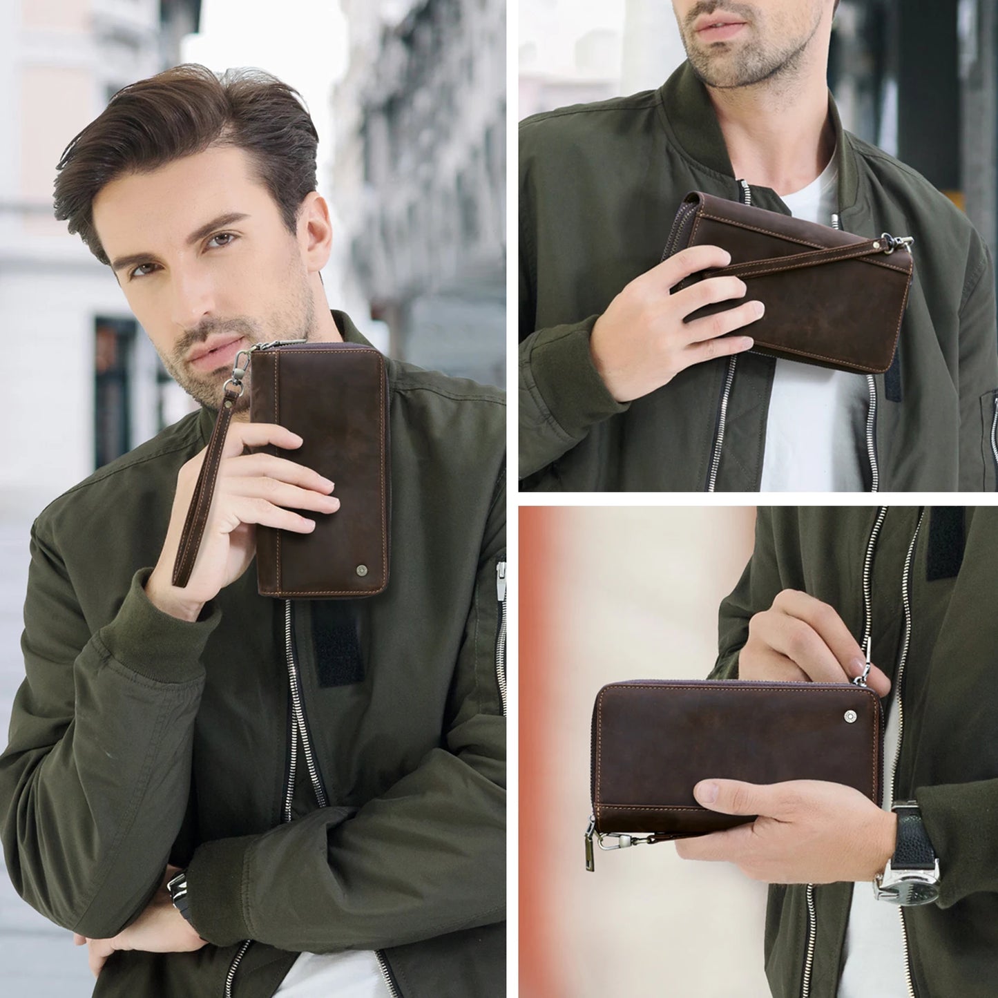 Sac à main en Cuir pour hommes