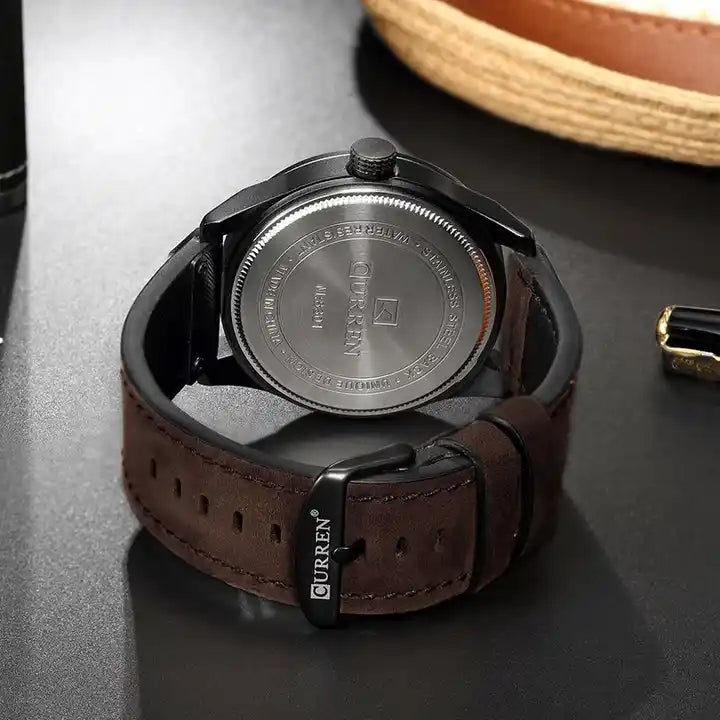 Montre de luxe bracelet en cuir