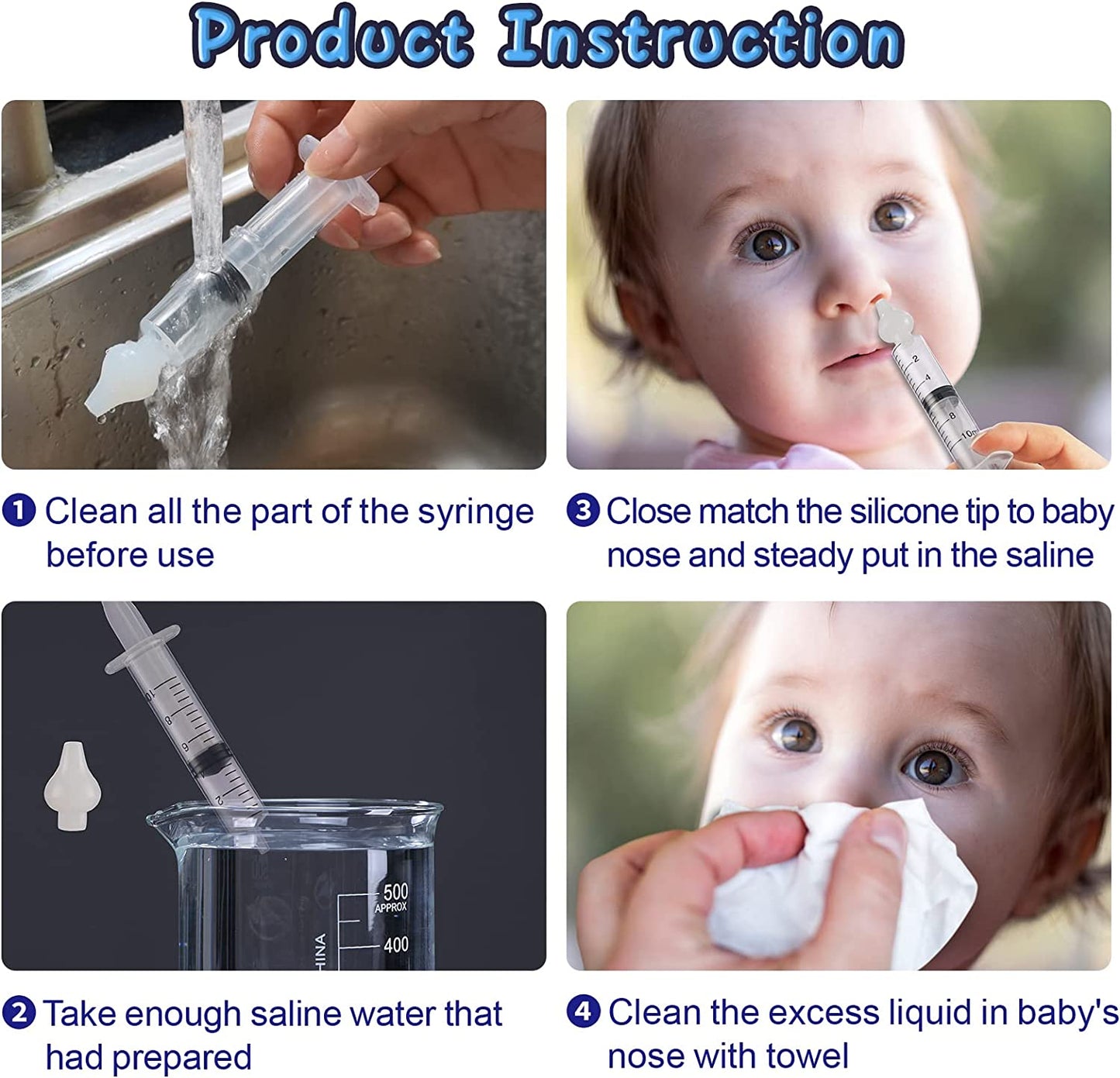 Aspirateur nasal pour bébé, nettoyeur antarctique, laveur de rhinite