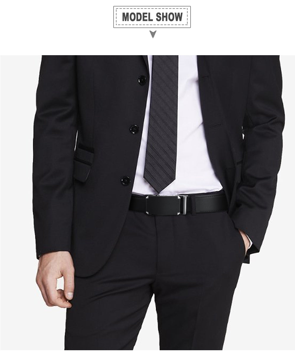 Ceinture de luxe en cuir pour homme