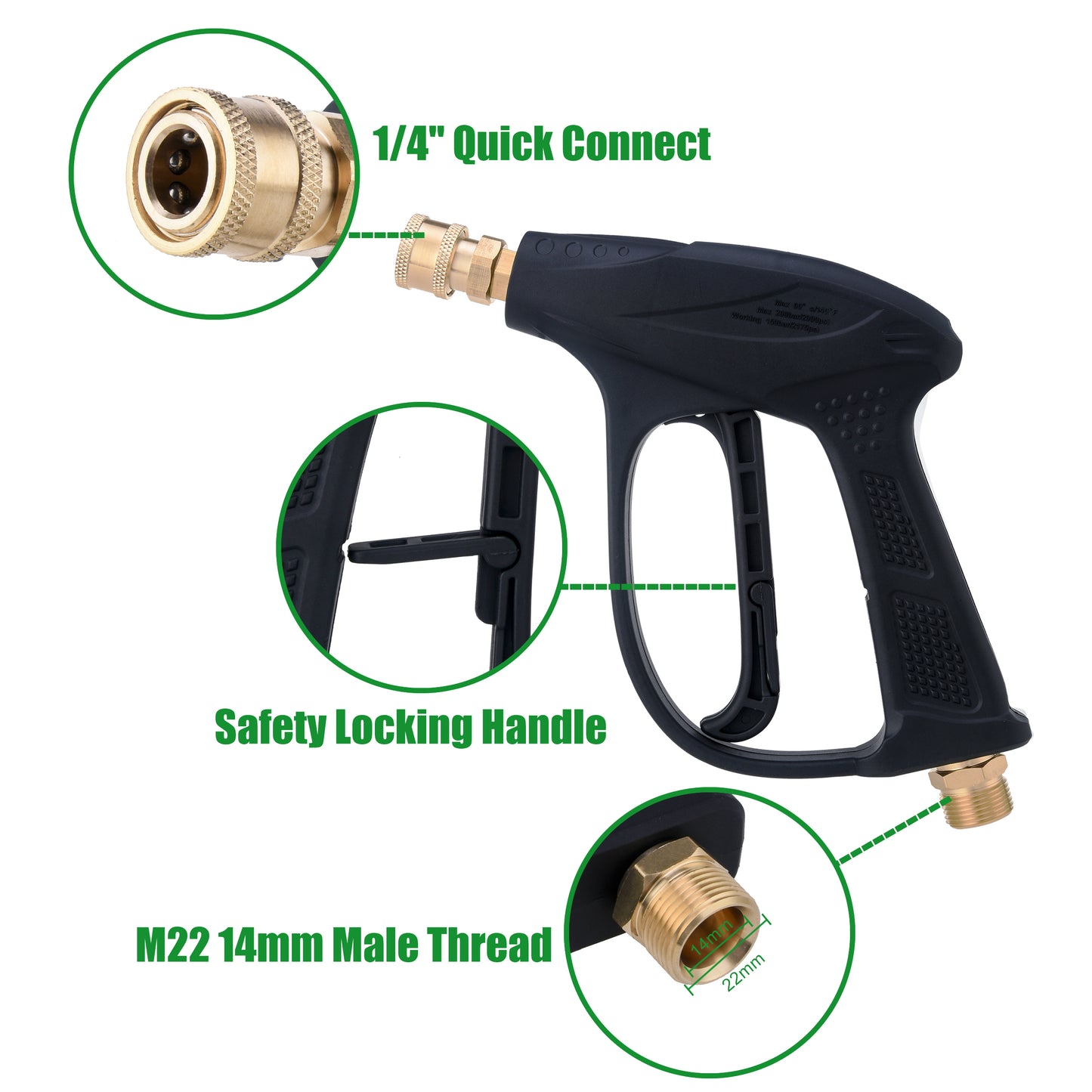 Pistolet à eau haute pression pour lavage