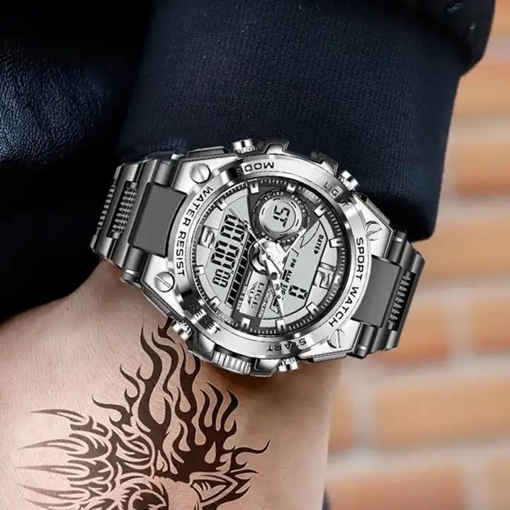 Montre militaire numérique étanche pour homme