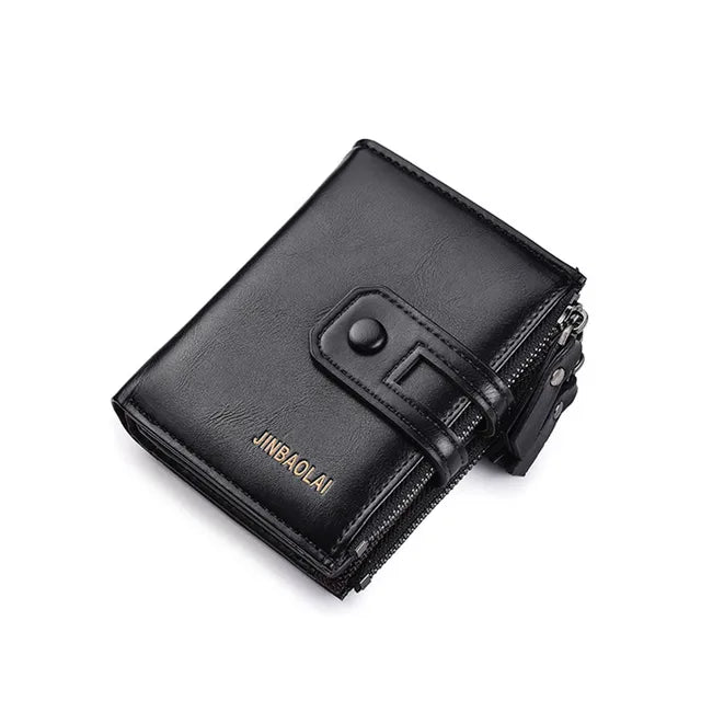 portefeuille double zip pour hommes