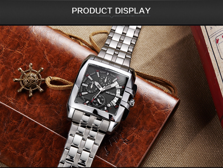 Montre grand cadran pour homme