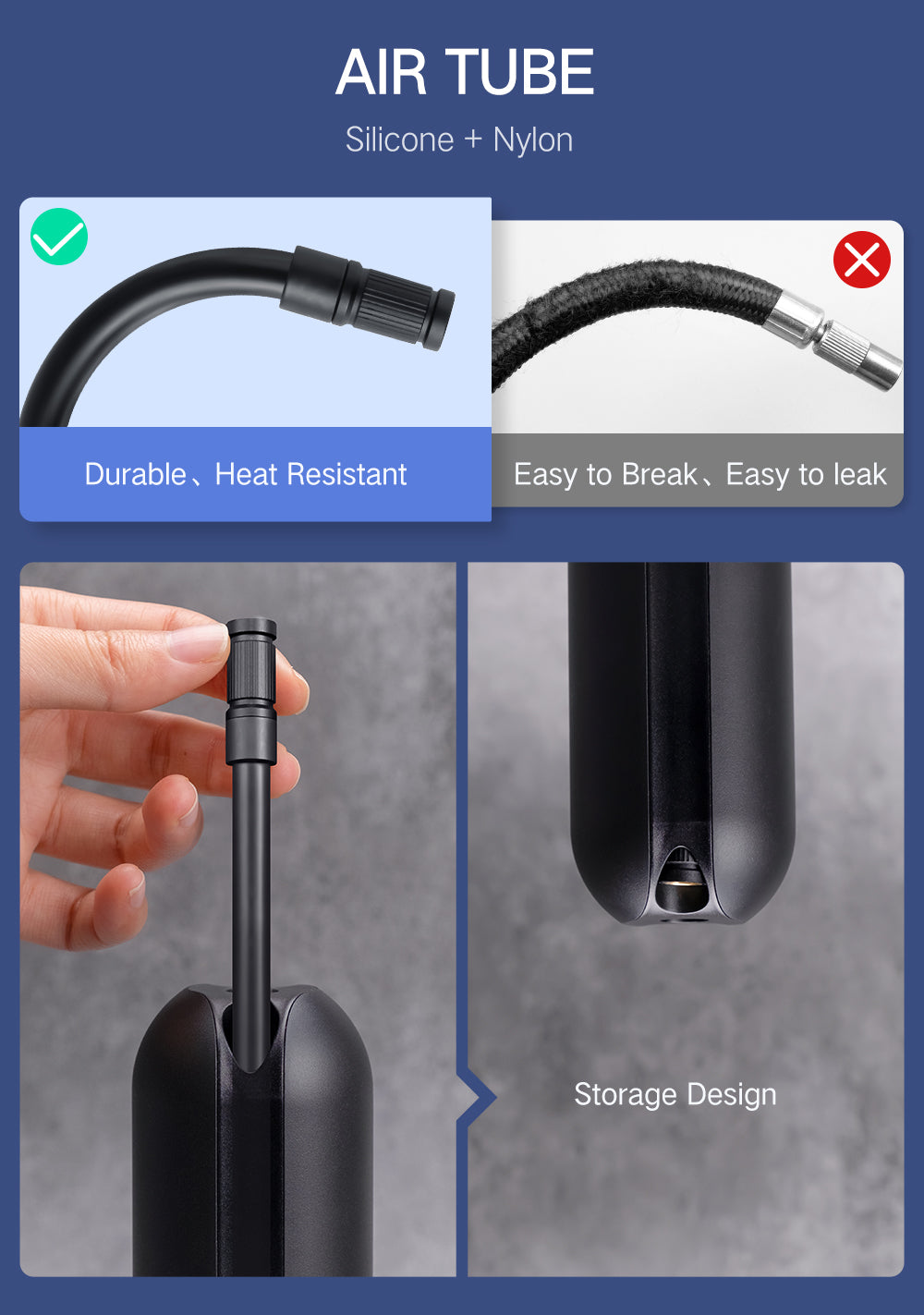 Mini pompe de voiture intelligent Portable Rechargeable
