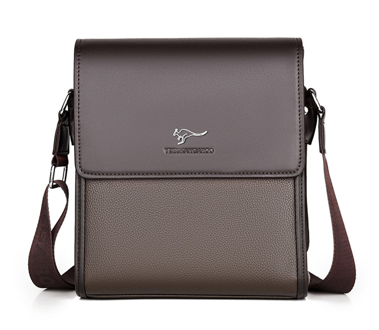 sac à bandoulière d'affaires en cuir PU pour homme