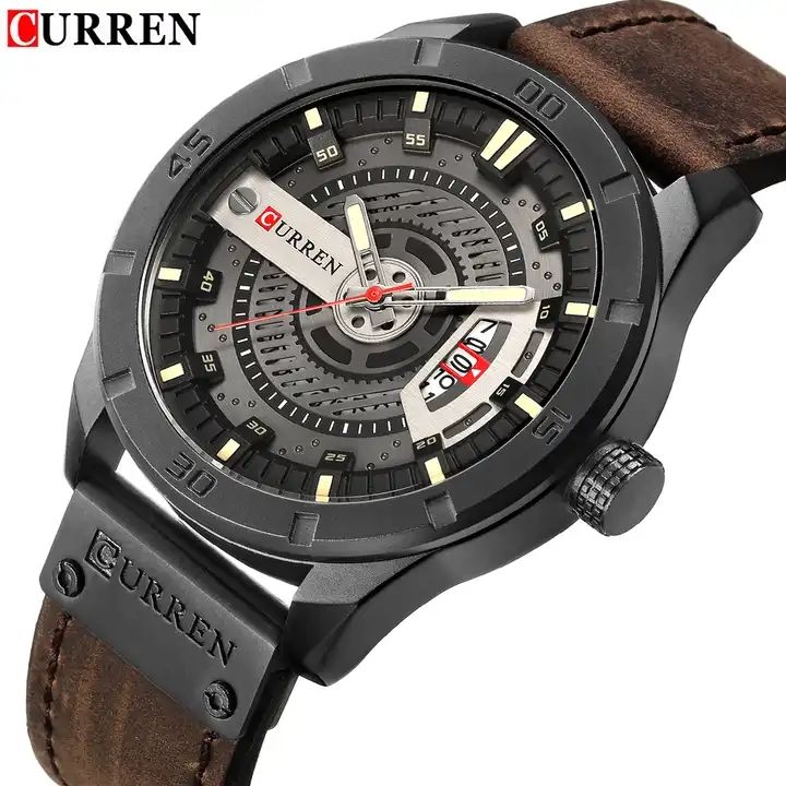 Montre de luxe bracelet en cuir