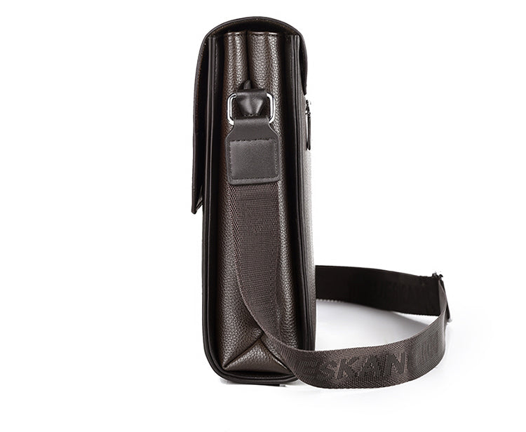 sac à bandoulière d'affaires en cuir PU pour homme