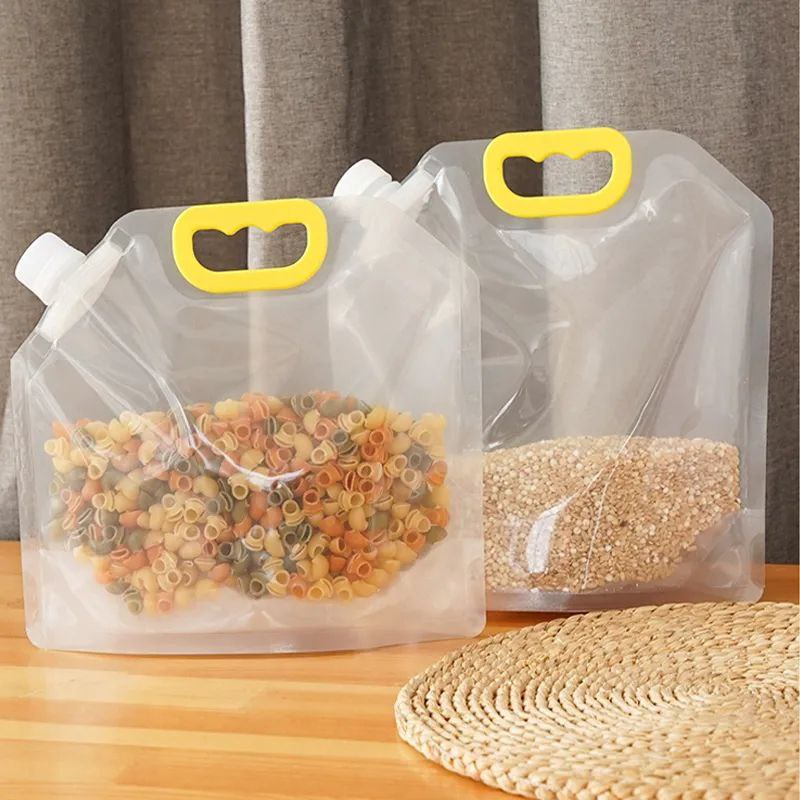 Sacs de rangement multigrains avec bec verseur 5 PCS