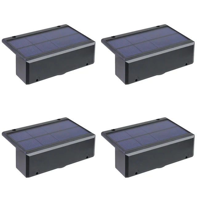4 Lampes solaires étanches super lumineuses