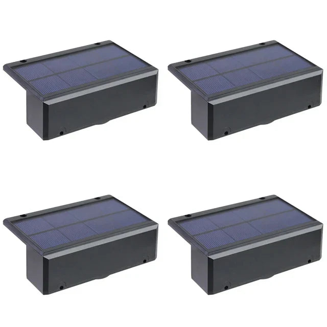 4 Lampes solaires étanches super lumineuses