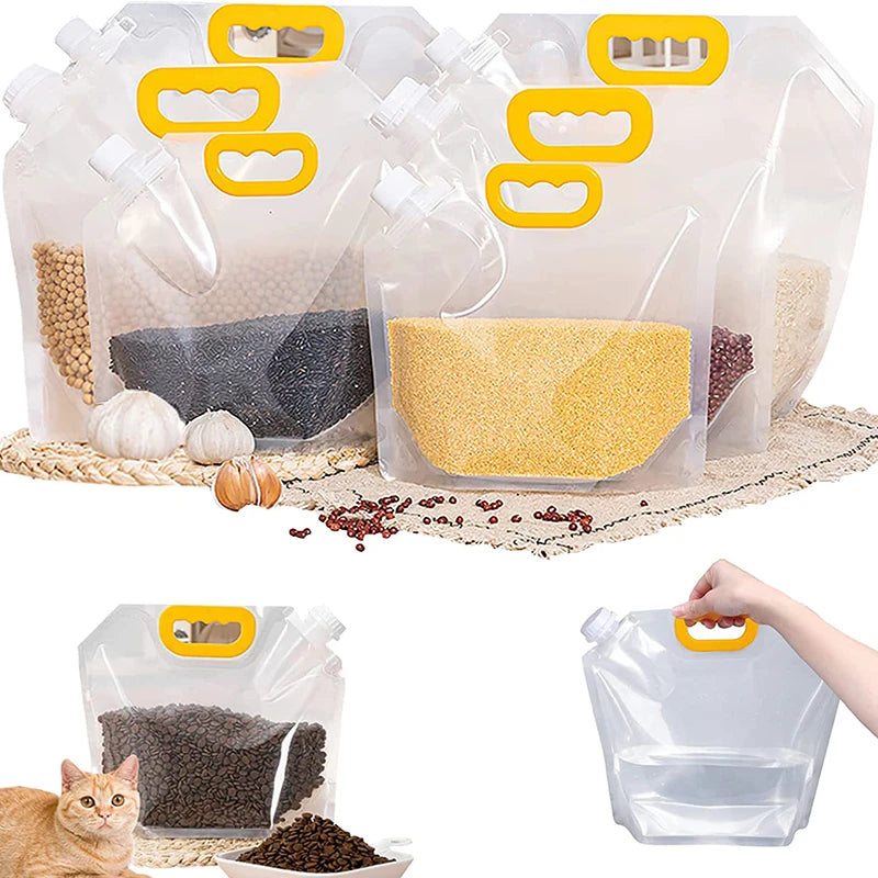 Sacs de rangement multigrains avec bec verseur 5 PCS