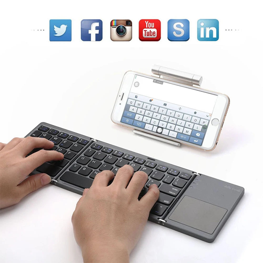 Mini clavier pliable sans fil portable